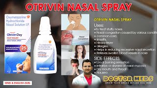 Otrivin Nasal Spray lStuffy NoseNasal CongestionSinusitisAllergiesDoctor MedsUses HindiampEng Sub [upl. by Callean167]