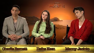 quotThe Acolytequot Interview with Charlie Barnett Dafne Keen Manny Jacinto [upl. by Airtal]