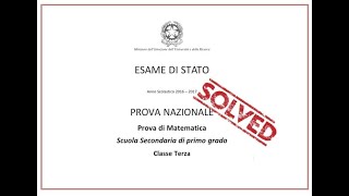 Prova Invalsi Matematica Terza Media 20162017 SPIEGATA e RISOLTA [upl. by Millie]