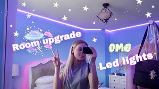 BEDROOM UPGRADE  LED Lights [upl. by Ilahsiav127]