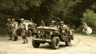 Hürtgenwald  World War 2 Reenactment  Framepool [upl. by Aerehs]