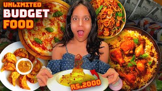 UNLIMITED Budget Food Challenge 😱😱 CRAZYYYYYYY [upl. by Sybil]