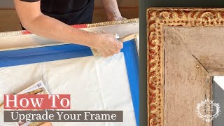 Upgrade Your Old Mirror Frame  Step by Step Tutorial [upl. by Yeclek]