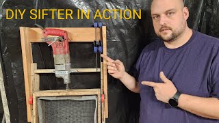 Sifting Worm 🪱 Castings with the DIY Sifter [upl. by Jeramey451]