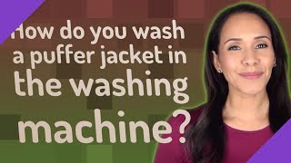 How do you wash a puffer jacket in the washing machine [upl. by Nylauqcaj]