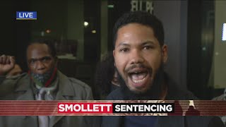 Jussie Smolletts family furious after hes sentenced to jail time [upl. by Hcire]