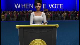 Cardi B speech at Kamala Harris Rally [upl. by Aicertal]