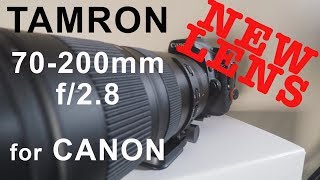 Tamron 70200mm f28 G2 for CANON  NEW LENS UNBOXING [upl. by Ollie]