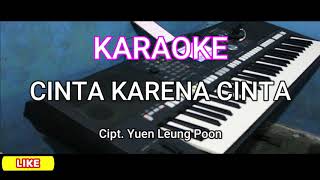 KARAOKE  CINTA KARENA CINTA  因為愛所以愛 國 Judika Full Lirik HD [upl. by Luas412]