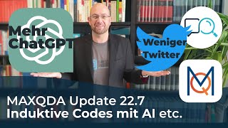 AIbasierte induktive Kategorienbildung und mehr  MAXQDA Update 227 [upl. by Akimal542]