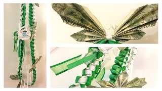 DIY Butterfly Money Ribbon Lei [upl. by Tristram]