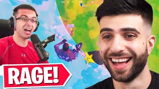 Reacting to the CRAZIEST Fortnite Rage [upl. by Arlie]