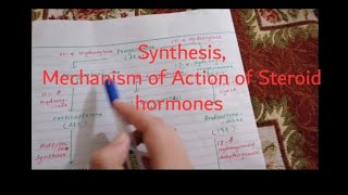 Steroid Hormones  synthesis MoA functions  BIOCHEMISTRY  ENDOCRINOLOGY [upl. by Airbmac]