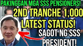 ✅SSS ALERT 2ND TRANCHE 1K PENSION INCREASE LATEST UPDATE MAY 2024 [upl. by Kinson]