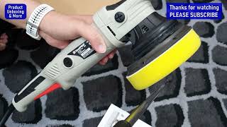 ToolPro Dual Action Car Polisher Unboxing and Test Rotation [upl. by Presber]