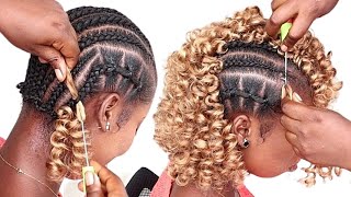 Quick And Gorgeous Bouncy Curly Crochet Hairstyle Using Qvr Hair [upl. by Zielsdorf]