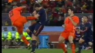 Foul From Nigel De Jong VS Spain In The Final [upl. by Ayhtin]