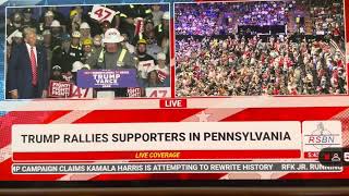 Donald J Trump talks about Mark Caskey during his Johnstown PA rally [upl. by Greenland308]