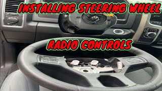 2017 RAM 1500 STEERING WHEEL RADIO CONTROL INSTALL [upl. by Marleah]