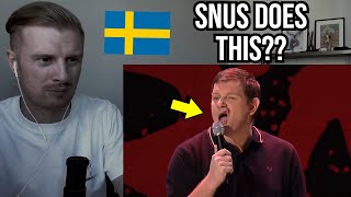 Reaction To Al Pitcher  Sweden and Snus Swedish Comedy [upl. by Rolyak]