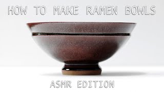 How to Make Handmade Pottery Ramen Bowls — ASMR Edition [upl. by Chong699]