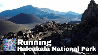 Haleakala National Park Maui  A run through the Crater before Kenya [upl. by Aicenod]