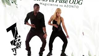 Teejay Jerry amp Gims amp Fuse ODG  Azonto vs Magicienne Mashup Remix 2024 [upl. by Ingmar338]