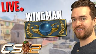 CS2 SoloQ to Global Elite Wingman Special LIVE [upl. by Miltie]