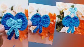 How to Crochet a Bow 🎀  Easy Crochet Bow Tutorial [upl. by Kaden]