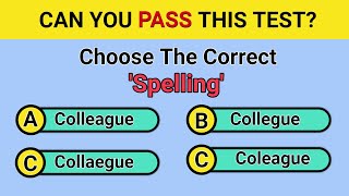 Can You Spell These 20 Tricky Words Correctly  How Good Is Your Spelling [upl. by Aenel]