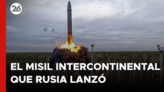 🚨 ¿CÓMO es es MISIL INTERCONTINENTAL que RUSIA lanzó contra UCRANIA [upl. by Aekal]