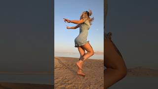 Sand makes this really tricky 😳😅 dance shuffle [upl. by Weirick]