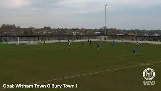 HIGHLIGHTS amp GOALS  Witham Town 0 Bury Town 2 [upl. by Gaidano]