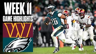 Commanders vs Eagles  Week 11 Highlights [upl. by Ethe]