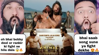 Animal Movie Bobby Deol Vs Ranbir Kapoor Fight Scene  Sari Duniya Jala Denge  Pakistani Reaction [upl. by Uyerta]