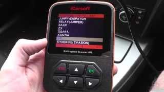 Citroen XM Diagnostic Tool i970 iCarsoft [upl. by Anitsrhc346]