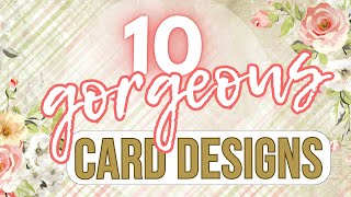 10 AMAZING yet QUICK amp EASY card making designs  cardmaking tutorial 2023  DIY Birthday card ideas [upl. by Ueihttam593]