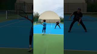 Tennis drills  working on spacing and court positioning 🎾 [upl. by Assilav]