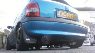 Vauxhall Corsa B 10 Sportex backboxracetube [upl. by Nalek]