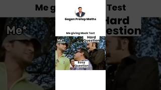 Me giving Mock Test 😎 Gagan Pratap Sir ssc cgl chsl memes [upl. by Enylorac650]