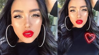 PERFECT EASY VALENTINES MAKEUP TUTORIAL  Amanda Ensing [upl. by Pruter910]