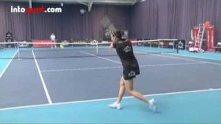 Tennis Backhand Double Handed Technique Right Handed [upl. by Chitkara]