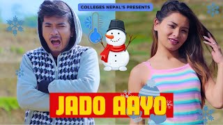 Jaado Aayo  जाडो आयो  Jibesh Gurung  Aajkal Ko Love  November 2023  Colleges Nepal [upl. by Eilyw204]