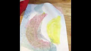 Wet on Wet Watercolor painting for Kindergarten [upl. by Aneeres]