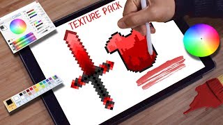 Hice este TEXTURE PACK utilizando solo COLOR ROJO  Palmita [upl. by Dora]