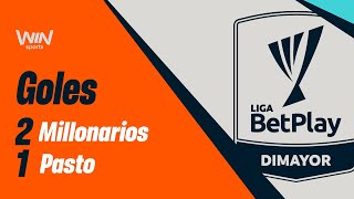 Millonarios vs Pasto goles  Liga BetPlay 20242  Cuadrangulares  Fecha 1 [upl. by Noiram]