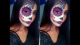 Easy Sugar Skull Halloween Tutorial [upl. by Udela]