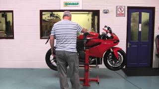 Ducati Panigale Motorcycle Lift Stand [upl. by Anidam]