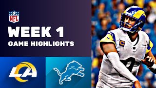 Rams vs Lions Week 1 NFL Game Highlights [upl. by Trumann]