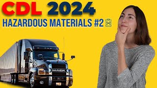 CDL Hazardous Materials Test 2 2024 60 Questions with Explained Answers [upl. by Leik]